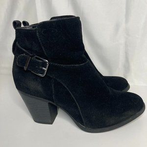 George Ankle Boot with Buckles Size 7 Black